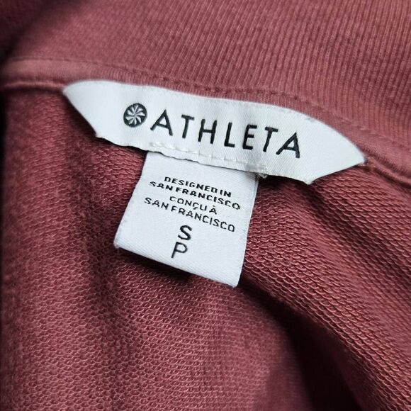 Athleta Retroterry Dress Size Small 1/4 Zip Pockets Comfort - Picture 6 of 6